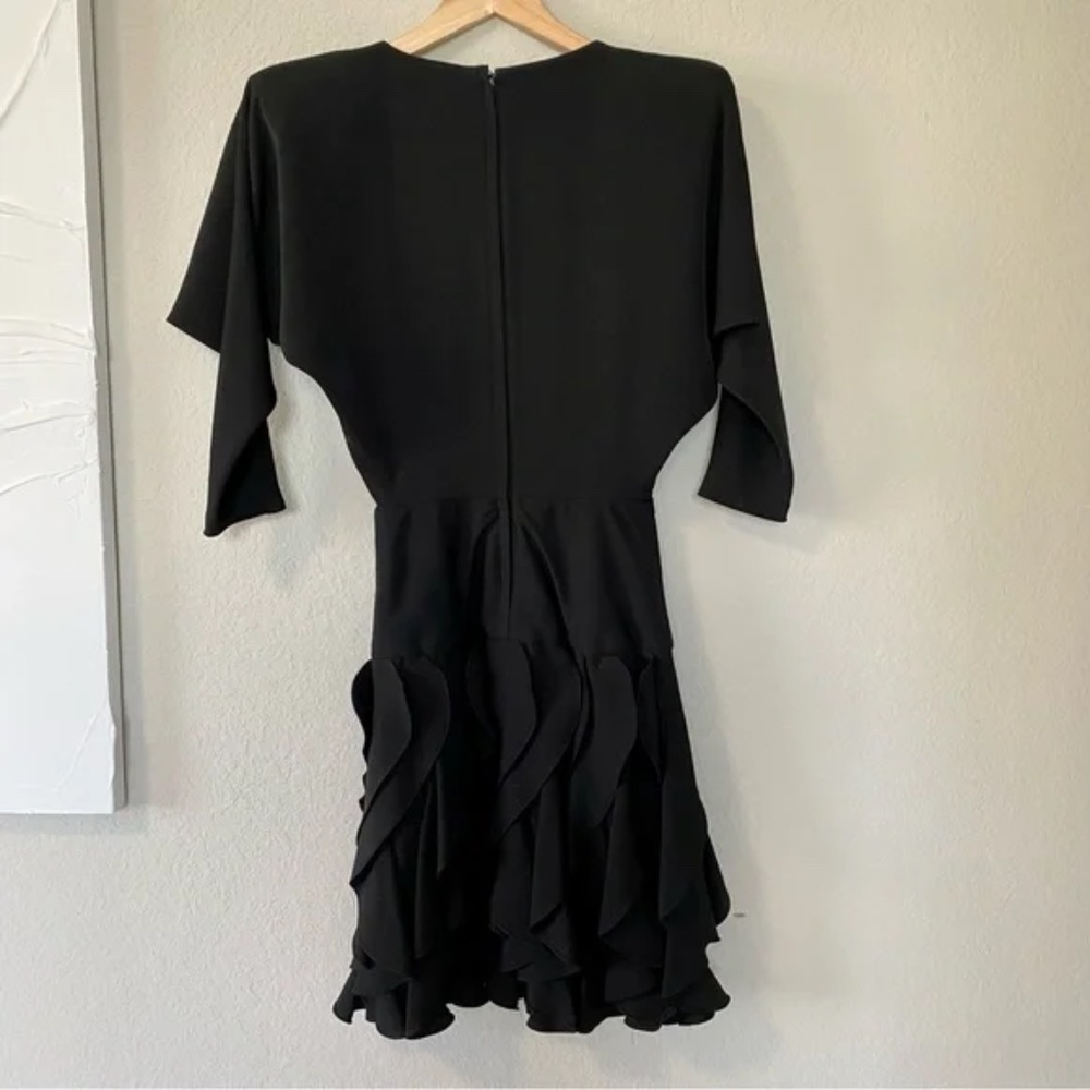 Night Way Black Ruffle Dress - Picture 5 of 9